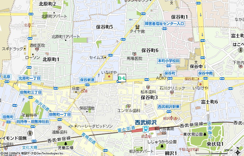 西東京眼科クリニック付近の地図